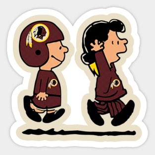 Watching Washington Redskins with a Girlfriend Sticker